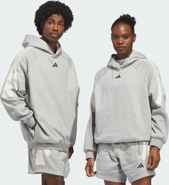 adidas Mens adidas adidas Basketball 3-Stripes Fleece Hoodie (Gender Neutral)