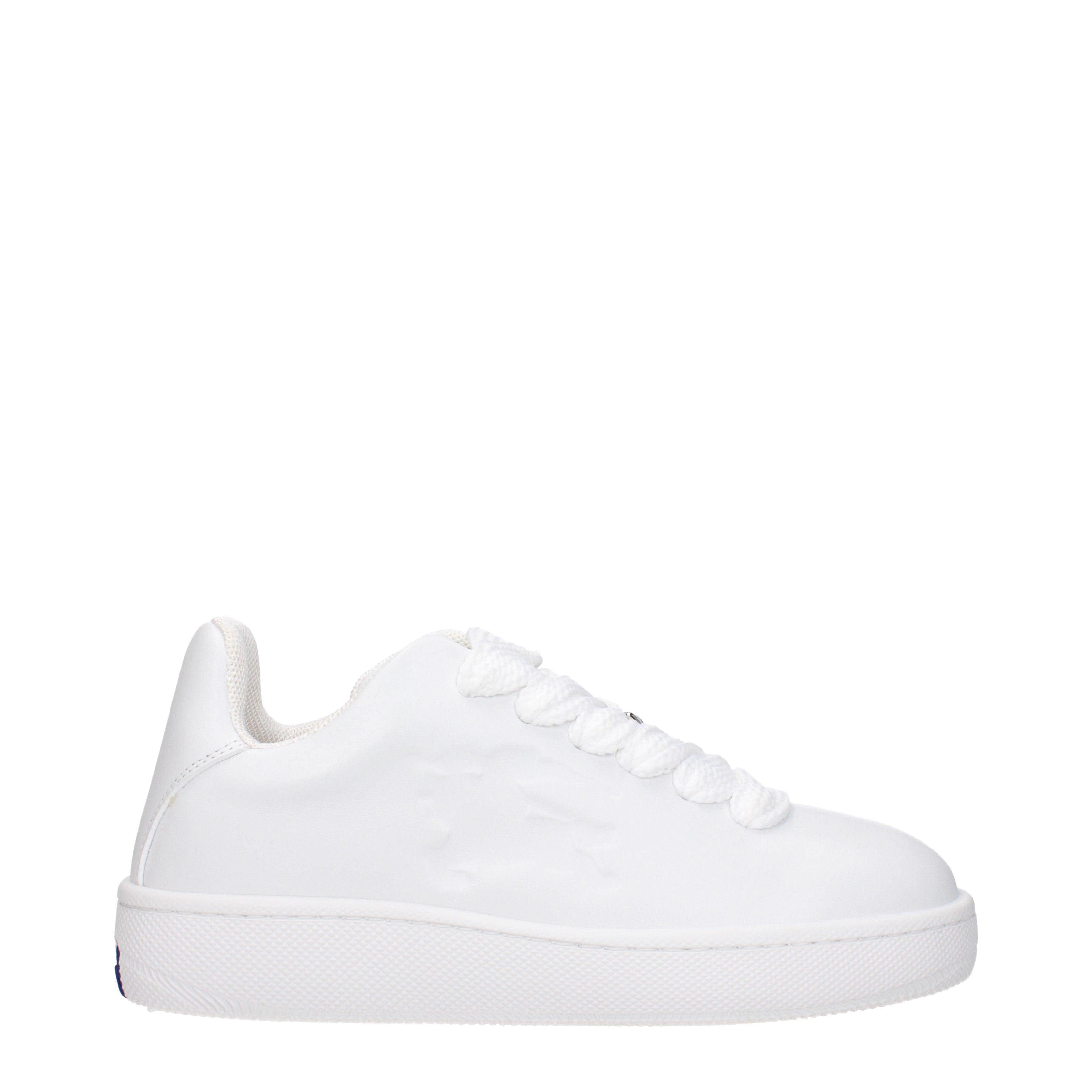 ★関税込み★ Burberry WHITE LEATHER MF TERRACE MIX SNEAKERS Burberry White Leather Mf Terrace Mix Sneakers – BALTINI