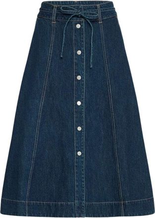 b.young Falda Bylukan - Skirts - Mujer - Azul - XS