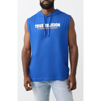 True Religion Hooded Tank in Surf The Web at Nordstrom Rack, Size X-Large