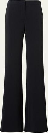 Akris Marla Lasercut Crepe Bootcut Pants