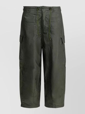 Needles utility cargo trousers drawstring style