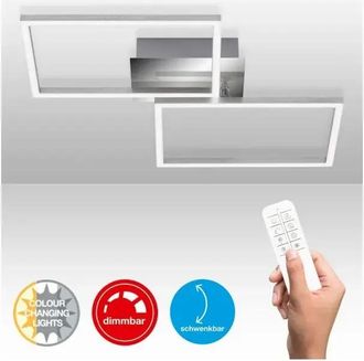 Briloner Applique Plafoniera Led Dimmerable 30w 3300 Lm 50&times;39 Cm Con Telecomando