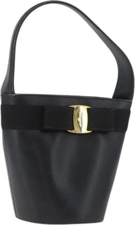 Ferragamo Pre-owned Bucket Bags, female, Black, Size: ONE SIZE Pre-owned Bucket Bag