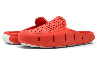 Floafers Sunset Slide Shoes Coral/Bright White : Mens 8 - Womens 10 Medium, Synthetic