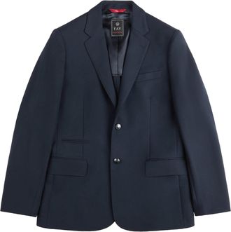 Fay Tailored Notch Lapel Red Trim Blazer