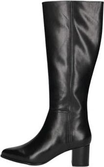 Peter Kaiser Elegante Zwarte Hoge Laarzen - Dames - Laarzen met Hak - Zwart - 38 EU - Wol - Schoenen