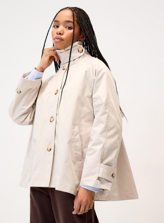 Twik Womens Bonnie A-line trench coat