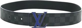 Louis Vuitton Pre-owned Belts, female, Black, Size: ONE SIZE Pre-owned Vintage Damier Graphite Belt