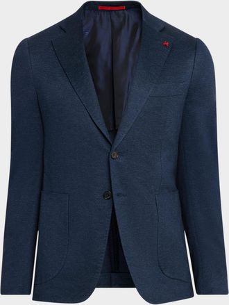 Isaia Men & apos;s Jersey Single-Breasted Sport Coat