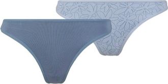 Stoic TrosaSt. Thong 2-Pack Kunstfaserunterw&auml;sche f&uuml;r Damen | grau