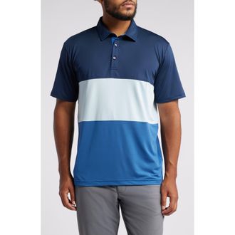 Swannies Gibbs Colorblock Golf Polo in Blue Haze at Nordstrom Rack, Size X-Large