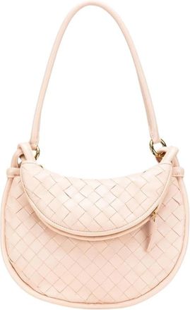 Bottega Veneta Pre-owned Small Nappa Intrecciato Gemelli Hobo - Dames - Vintage Schoudertas - Roze - ONE Size - Leer - Vintage