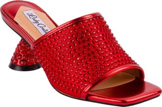Lady Couture Rhinestone Slide Sandal in Red at Nordstrom Rack, Size 11