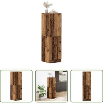 vidaXL vidaXL Armadio in legno - Armadietto Cucina Legno Antico 38x41,5x131,5 cm in Legno