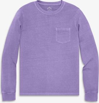 primary Adult Long Sleeve Garment Dyed Pocket Tee in Iris at Nordstrom, Size Xx-Large