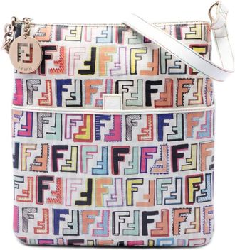 Fendi Pre-owned Fendi Multicolor Zucca Spalmati Forever Crossbody Ladies Z6NKZR8NHO60ZOGG