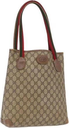 Gucci Pre-owned Tote Bags, female, Beige, Size: ONE SIZE Pre-owned Plastic Tote Bag