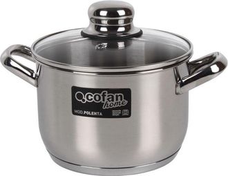 cofan Cofan - Olla Inox Inducci&oacute;n 8.8 L Mod Polenta Tapa De Vidrio &Oslash;260 Mm