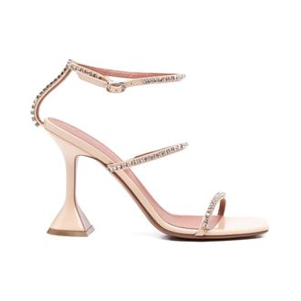 Amina Muaddi High Heel Sandals, female, Pink, Size: 8 1/2 US Gilda Heel Sandals