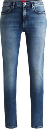 HUGO BOSS Jeans, Heren, Blauw, W33, Katoen, Extra-slim-fit Jeans