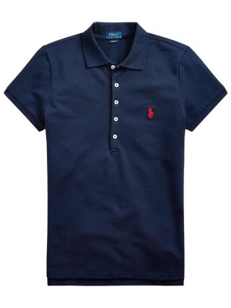 Ralph Lauren Navy Solid Shirt Collar Polo