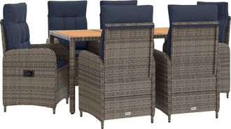 vidaXL Juego De Comedor Para Exteriores 7 Uds. Vidaxl