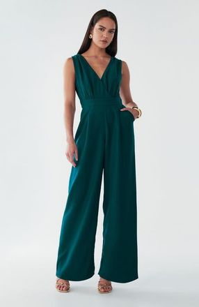 BWLDR Parker Jumpsuit in Emerald at Nordstrom, Size 14