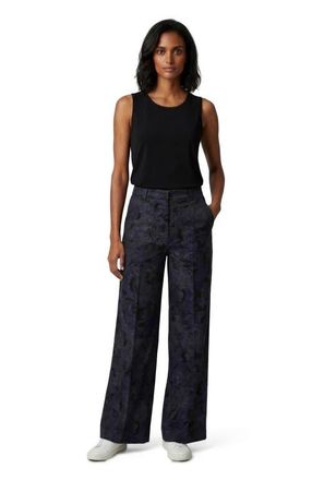 Lords of Harlech Paisley Explosion Womens Wide-leg Pant in Paisley Explosion Black at Nordstrom, Size 14