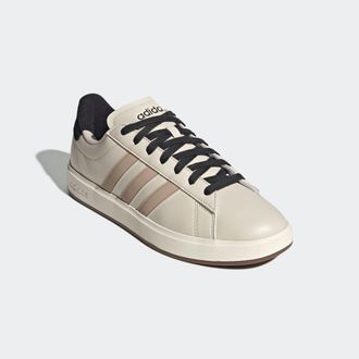 adidas Sneaker ADIDAS SPORTSWEAR GRAND COURT 2.0, Herren, Gr. 42,5, schwarz (aluminium, blanch cargo, core schwarz), Leder, Synthetik, Schuhe Sneaker, Design