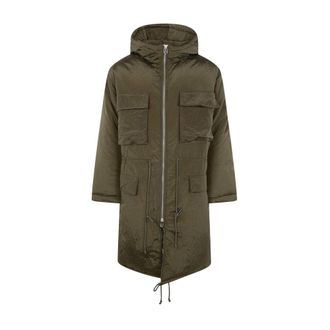 OAMC Oamc, Jassen, Heren, Groen, L, Nylon, Hooded Parka