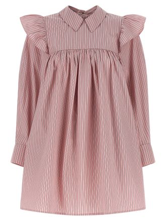 Ganni Multicolor Organic Cotton Short Womens Dress
