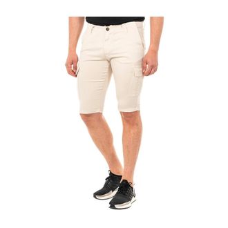 La Martina Korte Broeken, Heren, Beige, W31, Katoen, Multi-pocket Bermuda Shorts