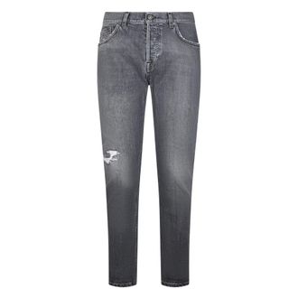 Dondup Jeans, Heren, Zwart, W38, Katoen, Icon Slim Fit 5 Pocket
