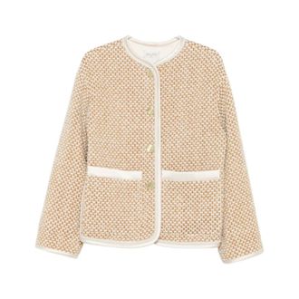 Forte_Forte Light Jackets, female, Beige, Size: XS Chic Oro Outerwear Style