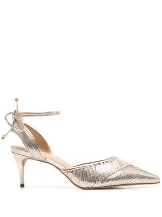 Carrano 60mm leather pumps - women - Polyurethane/Calf Leather/Rubber/Calf Leather - 36 - Gold