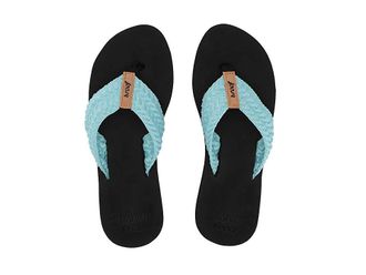 Reef Cushion Threads Womens Sandals Aqua : 10 B - Medium, Textile