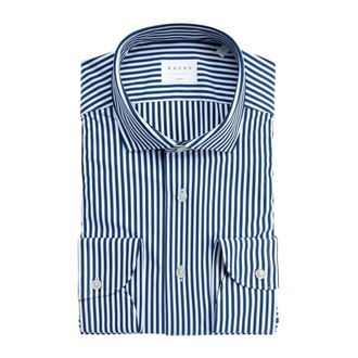Xacus Active 21606004 Shirt - Heren - Zakelijke Overhemden - Blauw - 4XL - Leer - Overhemden