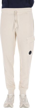 C.P. Company Cream Pure Cotton Sweatpants
