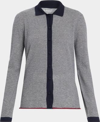 Majestic Filatures Button-Down Striped Cashmere Shirt