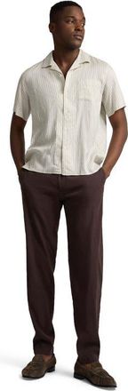 Onia Stretch Linen Trouser in Espresso at Nordstrom, Size 32