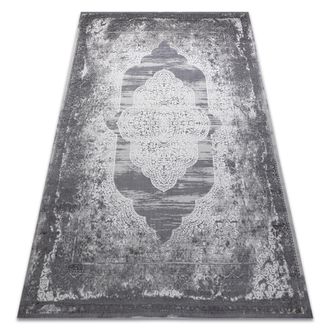 RugsX Rugsx - Alfombra Noble Moderna 9479 65 Ornamento Vintage - Structural Dos Niveles De Vell&oacute;n Crema / Gris Beige 120x170 Cm