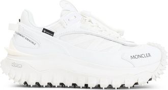 Moncler White Trailgrip Gtx Low Top Leather Sneakers-Donna