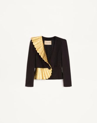 Valentino Suede Leather Jacket Wo