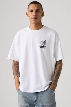 Levi's Workwear Graphic Tee - Men - 2XL - White / Made For Workin Bright White