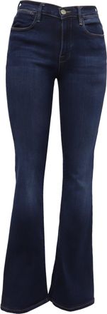 Frame Denim Frame Flared Jeans in Navy Blue Cotton
