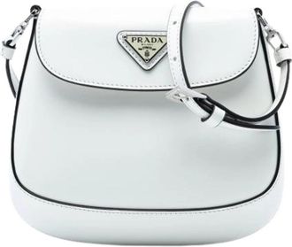 Prada Pre-owned Vintage Crossbody Bag - Dames - Vintage Schoudertas - Wit - ONE Size - Leer - Vintage