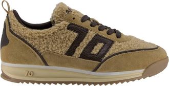 Back70 Womens Jogger Ft Sneakers In Beige Coffee