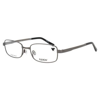 Flexon Mens Gunmetal Rectangular Eyeglass Frames J400903351