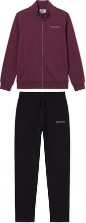 Freddy Tuta Sportiva Donna con Zip, Collo Alto e Loghi in Perline
